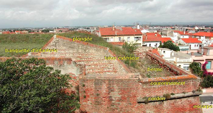 parapet du bastion Saint Georges